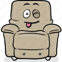 arm, armchair, cartoon, chair, emoji, stuffed