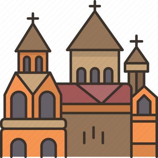 Etchmiadzin, cathedral, monastery, armenia, ancient icon - Download on Iconfinder