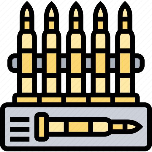 Cartridge, bullet, caliber, ammo, rifle icon - Download on Iconfinder