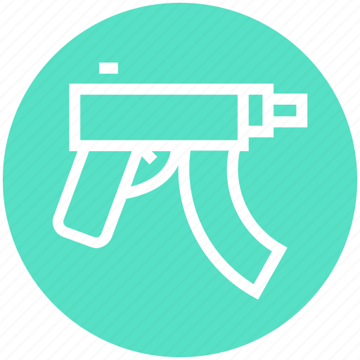 Army, automatic, game, gun, military, short, weapon icon - Download on Iconfinder