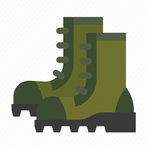 Activities, army, boot, combat, footwear, soldier, military icon - Download on Iconfinder