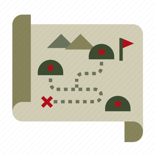 Strategy, map, military, location, flags, army, war icon - Download on Iconfinder