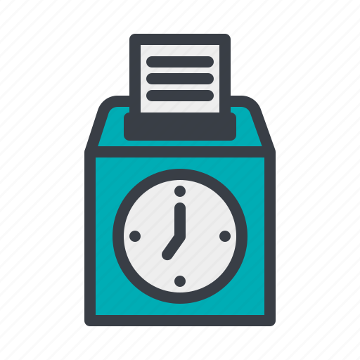 Absent, absent machine, education, machine, time icon - Download on Iconfinder