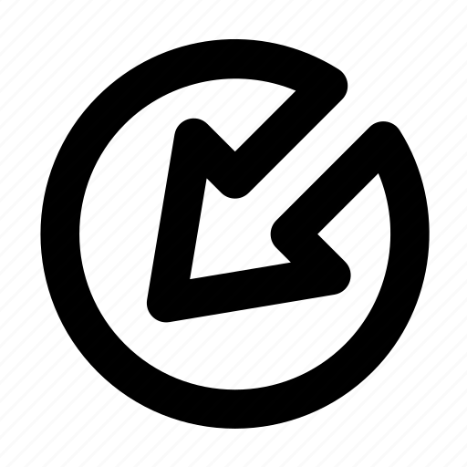 Arrow, bottom, chevron, direction, left, shape icon - Download on Iconfinder