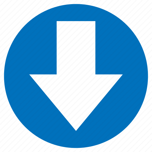Arrow, direction, down, navigation, orientation, pointer, south icon - Download on Iconfinder
