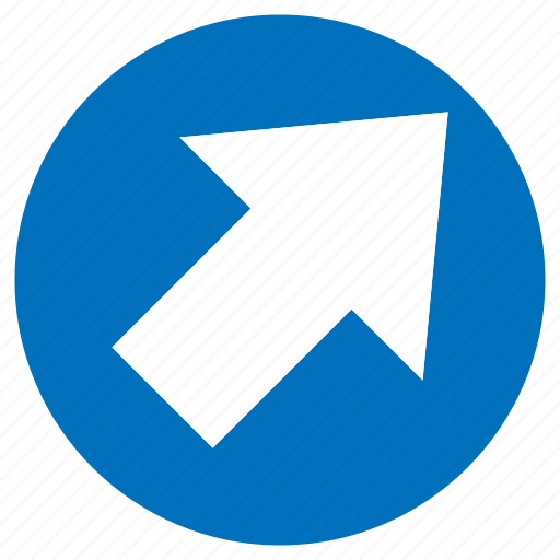 Arrow, direction, navigation, northeast, orientation, pointer, up icon - Download on Iconfinder