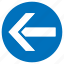 arrow, direction, left, navigation, orientation, pointer, previous 