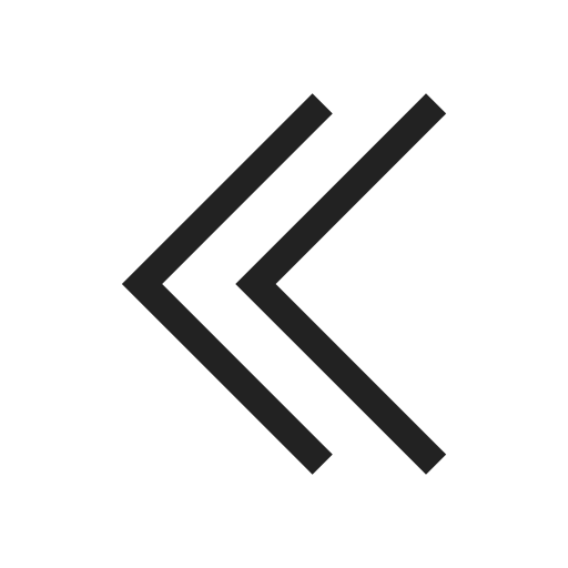 Arrow, chevron, double, left, direction, navigation icon - Free download