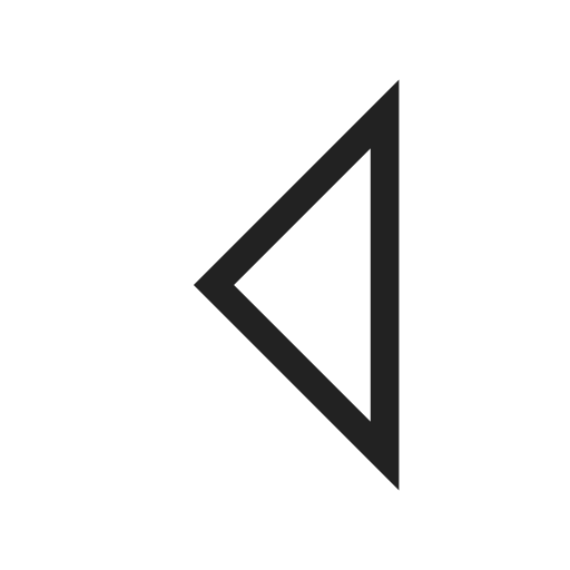 Arrow, left, triangle, direction, navigation icon - Free download