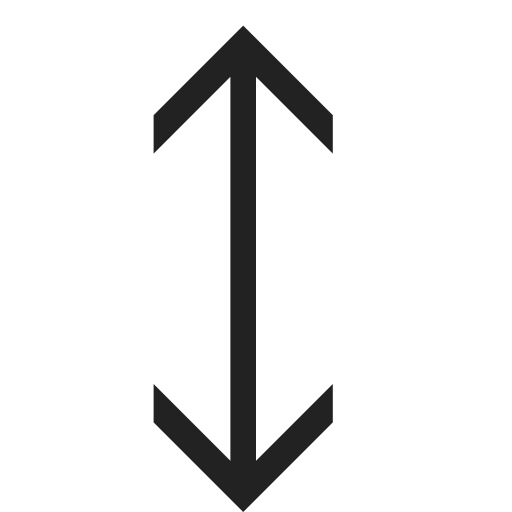 Arrow, vertical, direction, navigation icon - Free download