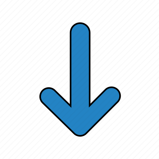 Arrow, arrows, direction, down, navigation icon - Download on Iconfinder