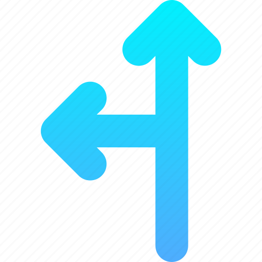 Arrow, direction, gps, junction, left, navigation, t icon - Download on Iconfinder