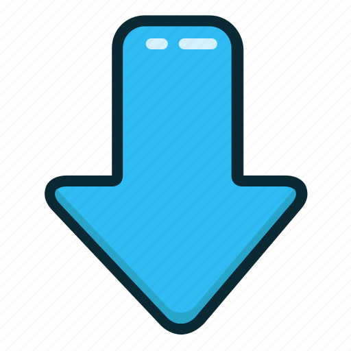 Arrow, down, arrows, direction, download icon - Download on Iconfinder