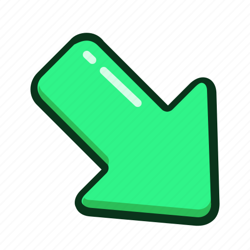 Arrow, lower, right, arrows, direction icon - Download on Iconfinder