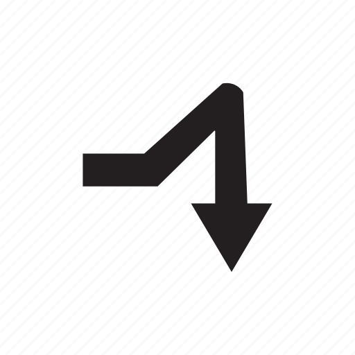 Arrow, cursor, direction, down, way icon - Download on Iconfinder