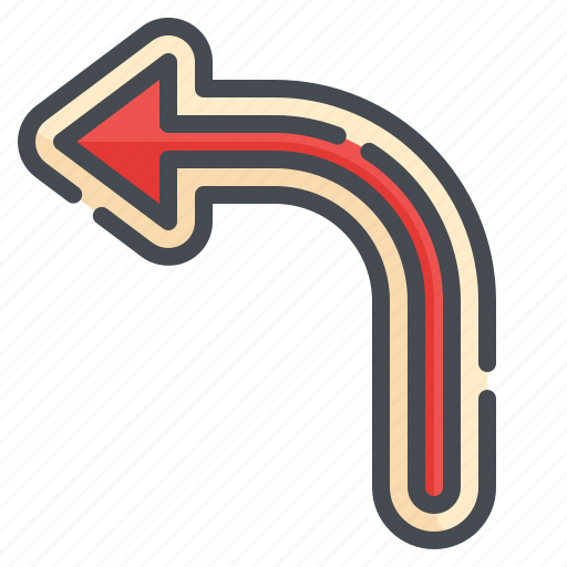 Turn, left, direction, before, reverse, arrows icon - Download on Iconfinder