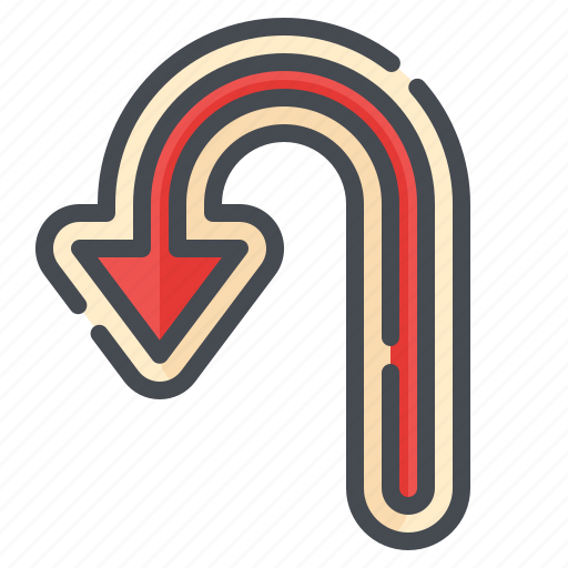 U, turn, direction, arrows, return, sign icon - Download on Iconfinder