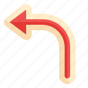 turn, left, direction, before, reverse, arrows