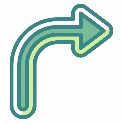 Turn, right, symbol, direction, sign, arrows icon - Download on Iconfinder