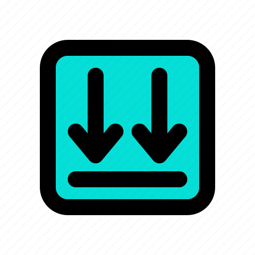 Arrow, arrows, pointer, move, indication, direction, down icon - Download on Iconfinder