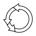 arrow, circle, loop, point, repeat, rotation, round