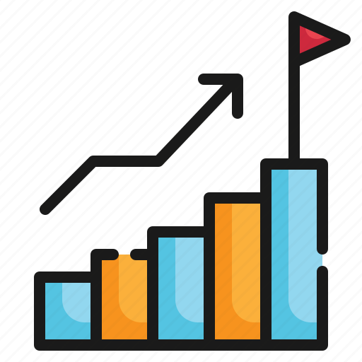 Graph, arrow, growth, target icon icon - Download on Iconfinder