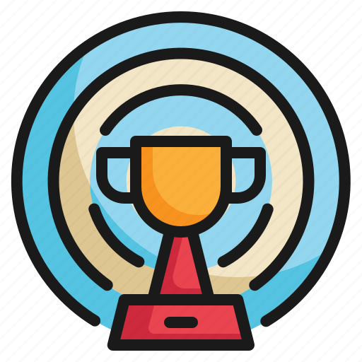 Trophy, focus, arrow, dartboard, goal, target icon icon - Download on Iconfinder