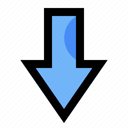 Arrow, arrows, direction, down, navigation, pointer icon - Download on Iconfinder