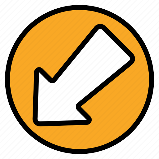 Down, left, arrow, arrows, bottom, direction, sign icon - Download on Iconfinder