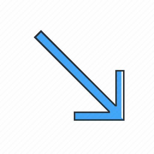 Arrow, diagonal, multimedia, pointer icon - Download on Iconfinder