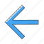 arrow, direction, left, multimedia, pointer 