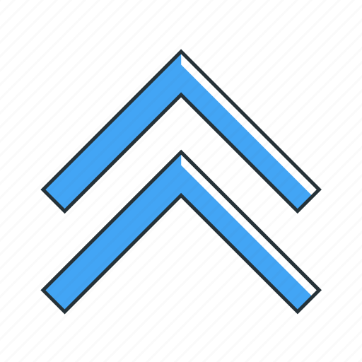 Arrow, direction, multimedia, up, pointer icon - Download on Iconfinder