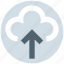 cloud, cloudy, data, storage, up arrow, upload, weather 