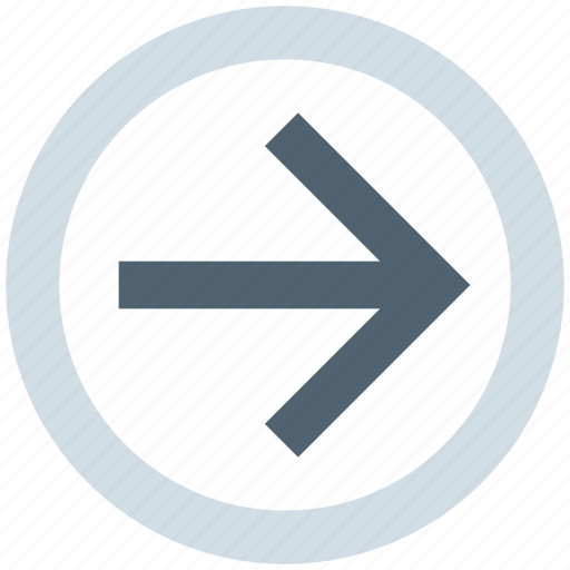 Arrow, circle, forward, material, right icon - Download on Iconfinder