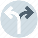 arrows, direction, left and right arrows, path