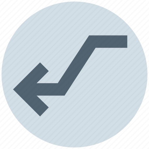 Arrow, bar, diagram, down, increase, left icon - Download on Iconfinder