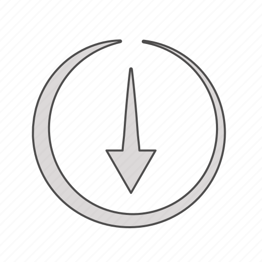 Arrow, arrows, circle, down icon - Download on Iconfinder