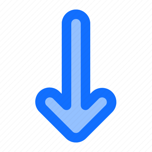 Iconset, arrows, blue, down, arrow icon - Download on Iconfinder