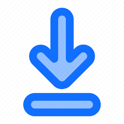 Iconset, arrows, blue, download, down icon - Download on Iconfinder