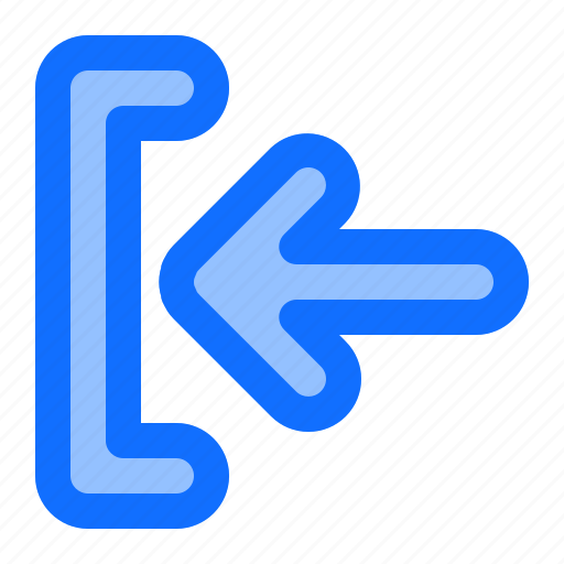 Iconset, arrows, blue, login, sign icon - Download on Iconfinder