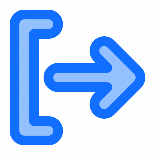 Iconset, arrows, blue, logout, sign icon - Download on Iconfinder