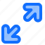 iconset, arrows, blue, maximize, sign 