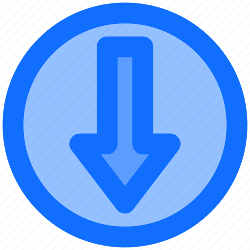 Arrow, down, direction, send, upload, sign icon - Download on Iconfinder