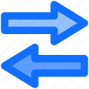 arrow, data sharing, left arrow, right arrow 