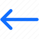 arrow, marker, next, left, way 
