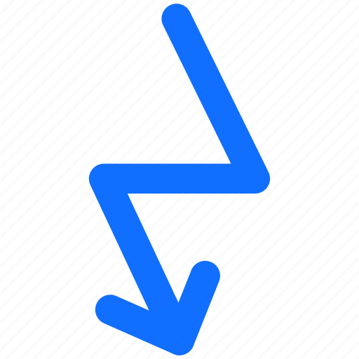 Arrow, down, diagonal, drag icon - Download on Iconfinder