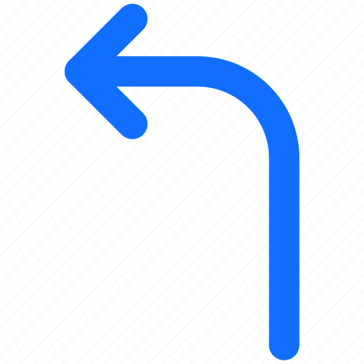 Arrow, mark, curved arrow, navigation, left icon - Download on Iconfinder