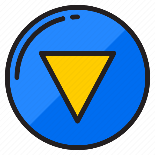 Down, direction, arrow, button, bottom icon - Download on Iconfinder