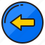 left, arrow, direction, button, pointer 