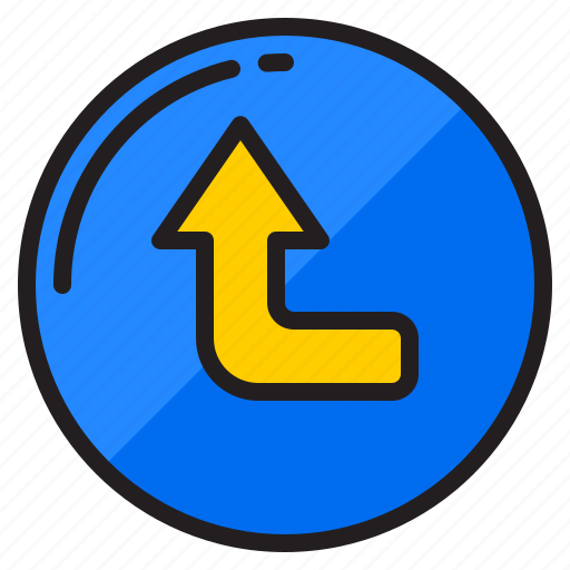 Left, turn, arrow, direction, button icon - Download on Iconfinder